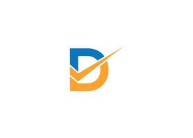 Letter D logo design Initial Custom brand logo template vector