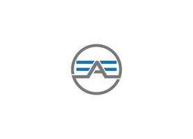 EAE logo design with icon template and white background vector