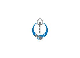 security key logo design Initial Custom brand logo template vector