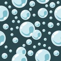 seamless pattern with scattered bubble illustrations vector
