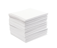 Pile Of Papers stack isolated on transparent background png