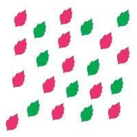 Repetitive leaf pattern background vector