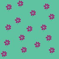 Abstract flower pattern design vector