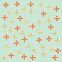 Leaf pattern repeat background vector