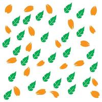 Leaf pattern design background vector