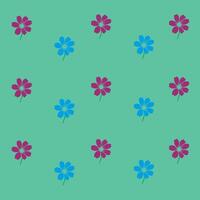 Repetitive flower pattern design vector
