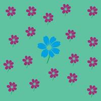Abstract flower background repeat vector