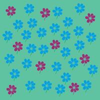Flower pattern repeat background vector