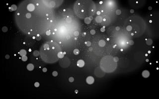 White bokeh lights with shimmering particles, creating a dreamy and festive atmosphere. Ideal for celebrations, romantic themes, or holiday backgrounds. vector