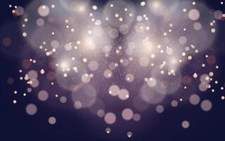 Golden bokeh lights with shimmering particles, creating a dreamy and festive atmosphere. Ideal for celebrations, romantic themes, or holiday backgrounds. vector