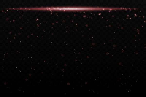 Orange sparkling light effect with subtle glowing particles on a dark background, ideal for sci-fi, cosmic, or night sky themes. The horizontal beam adds a dynamic futuristic feel.