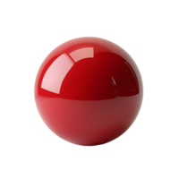 Dynamic depiction of a floated red ball, beautifully cut out and isolated for versatile applications in design. png