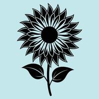 girasol flor silueta ilustraciones, ideal para colorante, artesanía, y educativo materiales sencillo Fruta contornos para colorante y dibujo práctica. genial para niños y adultos trabajo o proyecto. vector