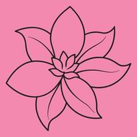 Jasmine Flower line art illustrations, ideal for coloring, crafts, and educational materials. Simple fruit outlines for coloring and drawing practice. Great for kids and adults work or project. vector