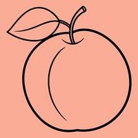 Plum line art illustrations, ideal for coloring, crafts, and educational materials. Simple fruit outlines for coloring and drawing practice. Great for kids and adults work or project. vector