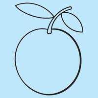 Olive line art illustrations, ideal for coloring, crafts, and educational materials. Simple fruit outlines for coloring and drawing practice. Great for kids and adults work or project. vector
