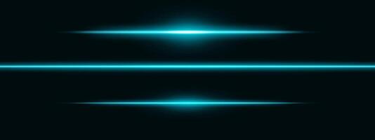 Blue light glare beam. A sharp horizontal beam reflection. Sci-fi designs, light transitions, or futuristic effects. Glowing light streaks and neon effects. Dynamic shine wallpaper background vector