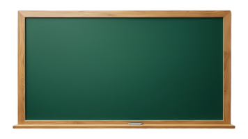 Isolated green chalkboard on a clear backdrop, ideal for use in educational materials and graphics. png