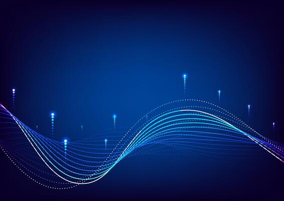 Abstract futuristic wave technology background. Line network fiber optic concept. Design for futuristic, wave, telecoms, digital, online, communication, connection.