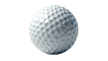 Isolated close-up view of a golf ball, perfect for sports-related graphics. png