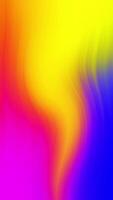 Abstract background blurred fluid magenta blue orange soft gradient slow motion loop animation. vertical. video