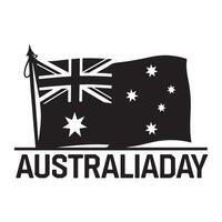 Graphic graphic for Australia Day on January 26 vector