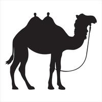 Silhouette of a sitting camel Black silhouette graphic design and graphic designs vector