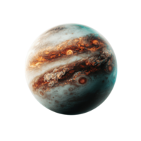 Colorful Jupiter Planet with Swirling Clouds png