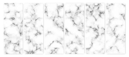 Set of marble texture background vector