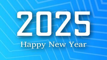2025 Happy New Year on colorful background vector