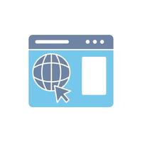 website concept line icon. Simple element illustration. website concept outline symbol design. vector
