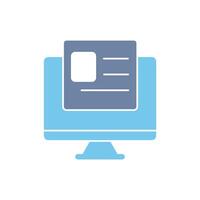 blog concept line icon. Simple element illustration. blog concept outline symbol design. vector