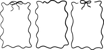 Simple Aesthetic Borders and Frames for Elegant Art vector