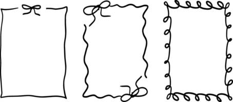 Aesthetic Border and Frame Set for Minimal Designs vector