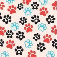 Unique Paw Print Background Perfect for Animal Themes vector