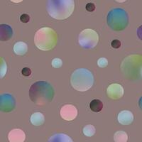 , gender neutral, non directional pattern of pastel gradient dots on a cocoa brown backdrop. Giving a dreamy feel for digital or print projects. Perfect for backgrounds, stationary, and more. vector