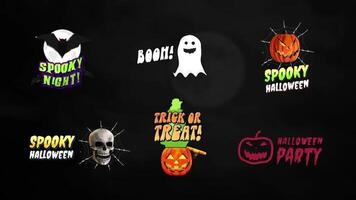 Halloween Spooky Titles motion_graphic