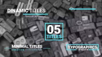 New Dynamic Titles motion_graphic