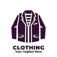Clothing Logo Simple Design With Flat Background vector