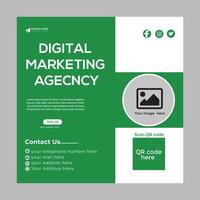Digital Marketing Social media post design vector