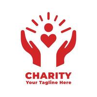 Logo Charity Simple Design Illustration vector
