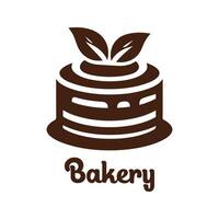 Simple Bakery Logo Illustration With Flat Background vector