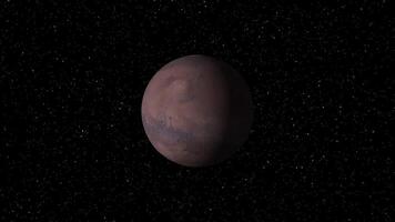 Mars planet animation video