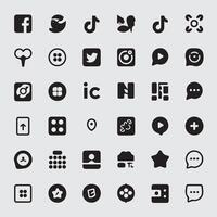 Versatile Social Media Icon Set vector