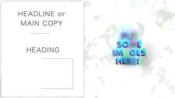 Facile inférieur mot et texte animation modèle motion_graphic