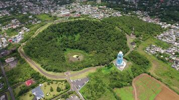 Beautiful nature in old volcano of Mauritius island photo