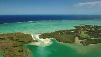The island of Ile-AUX-Cerfs is located on the East coast of Mauritius.a beautiful piece of land that is part of Mauritius photo