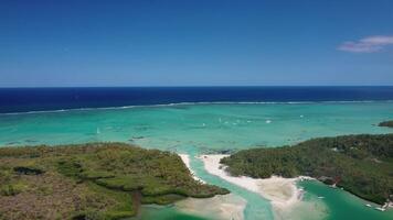 The island of Ile-AUX-Cerfs is located on the East coast of Mauritius.a beautiful piece of land that is part of Mauritius photo