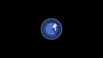 diagram business icon 2d animation on alpha channel transparant background video