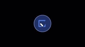 check business icon 2d animation on alpha channel transparant background video